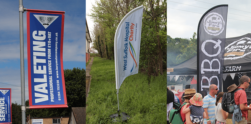 Attract potential customers with our flag printing service!