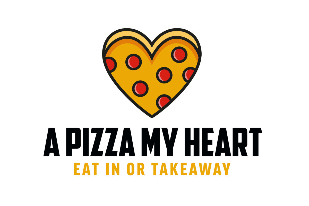 A pizza my heart logo