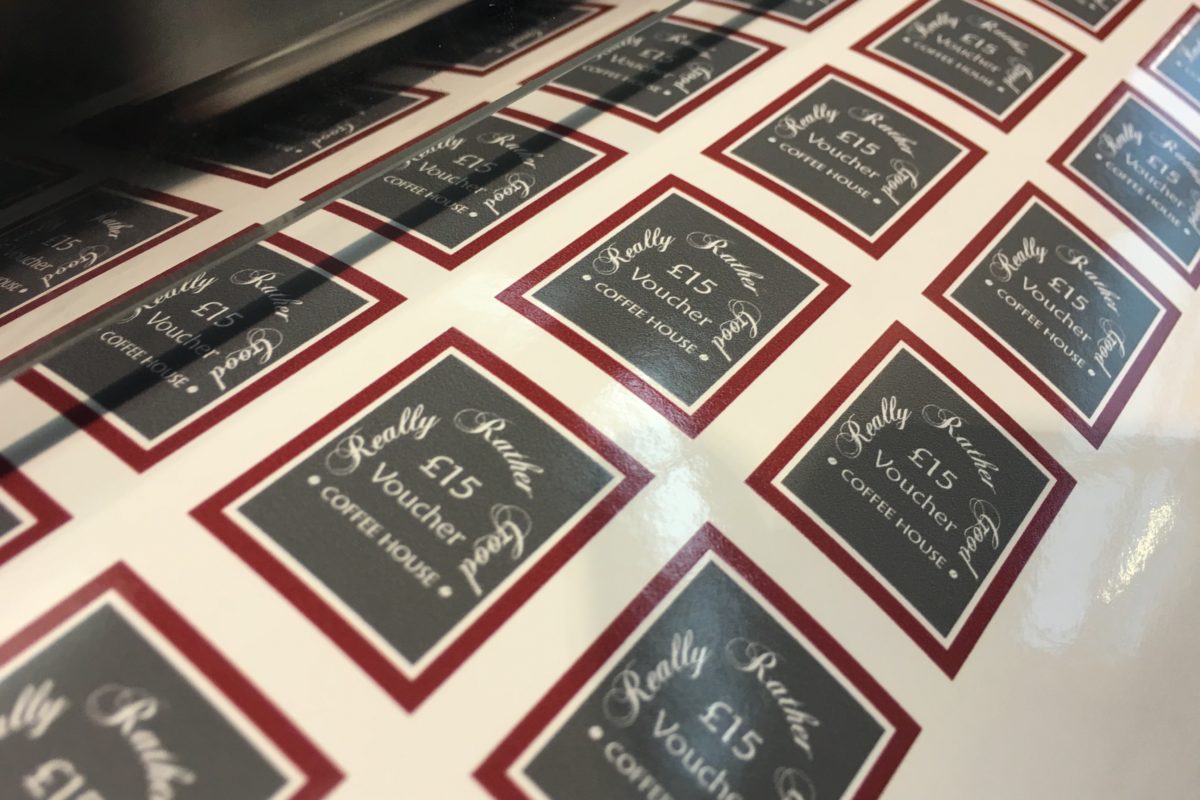 Promotional stickers and labels