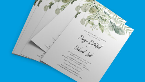 Love is in the air – time to order your wedding stationery!