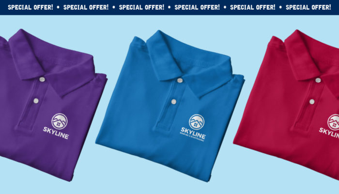 Special Offer: 25 Embroidered polo shirts for only £8.28 each