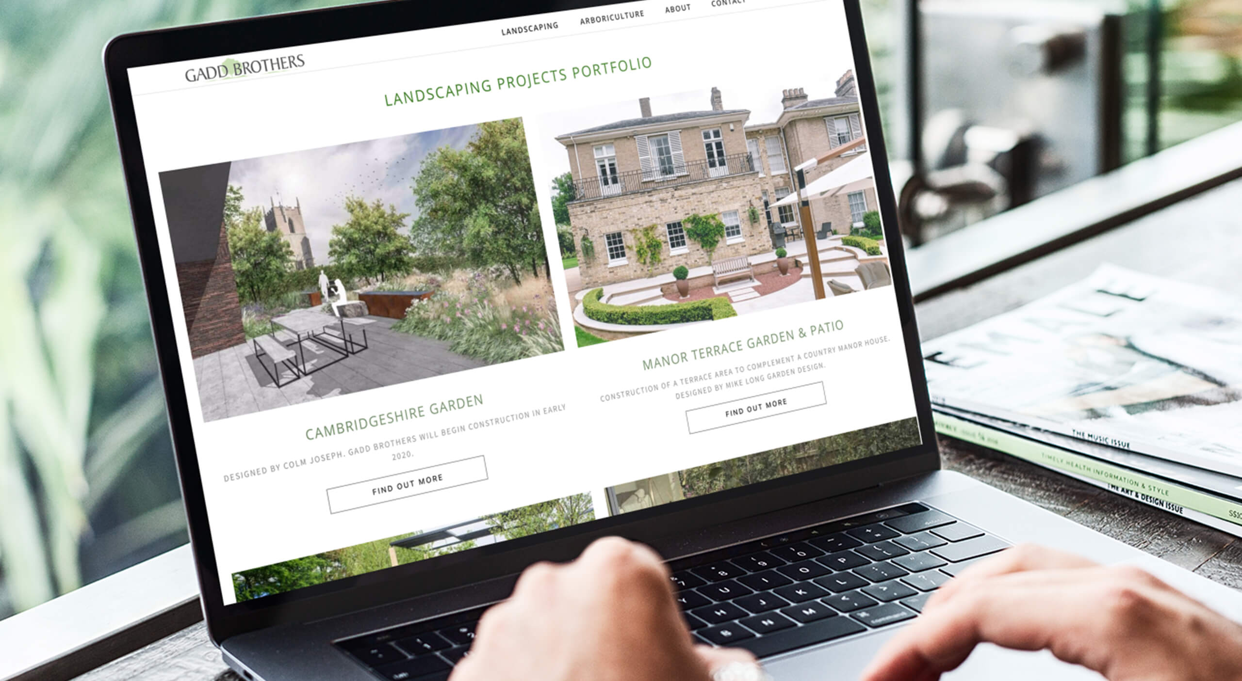 Gadd Brothers Trees and Landscapes Website Design