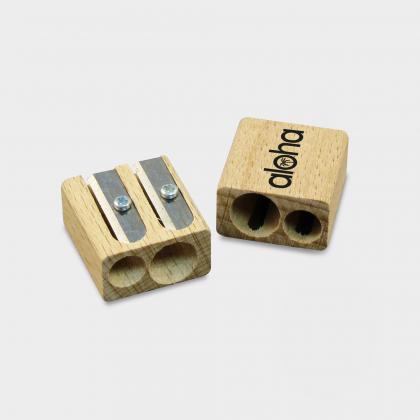 Green & Good Double Pencil Sharpener - Sustainable Timber