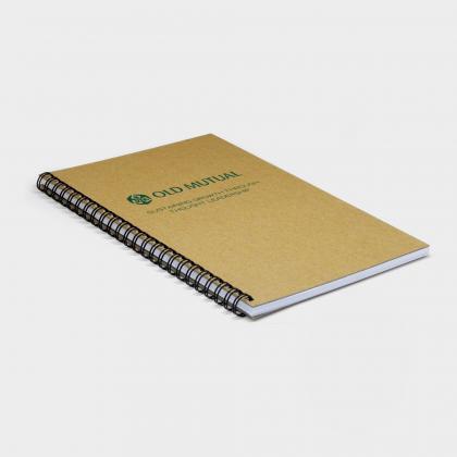 Green & Good A4 Wirebound Natural Board Notebook - Recycled