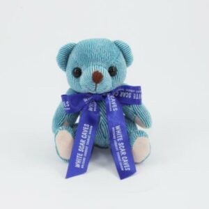 12.5cm Blueberry Candy bear Bow