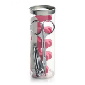 5pc Manicure Set including Toe Nail Seperators in a Tube