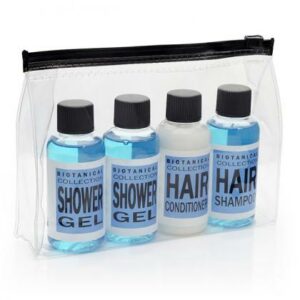 Travel Toiletry Gift Set in Blue  in a Bag