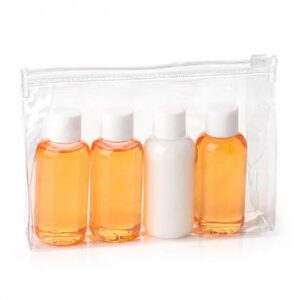 Travel Toiletry Gift Set in Orange  in a Bag