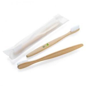 Bamboo Toothbrush in an  unprinted White box