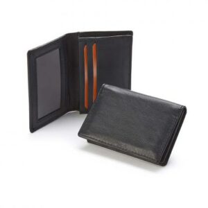 Sandringham Nappa Leather Business Card Holder with Travel or Oyster Card Window