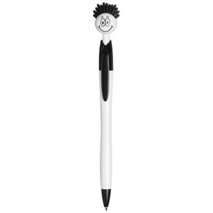 SMILEY BALLPOINT PEN WITH FACE SHAPED CLICKER
