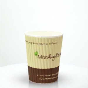 Rippled Paper Cup - Full Colour (8oz/230ml)