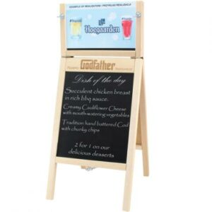 Table Top Menu A-Board With Changeable Top Insert