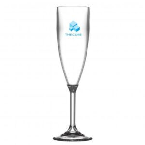 Reusable Plastic Champagne Flute (175ml/6.6oz) Clear