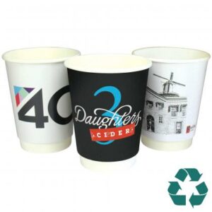Recyclable Double Wall Paper Cup - Full Colour (12oz/340ml)