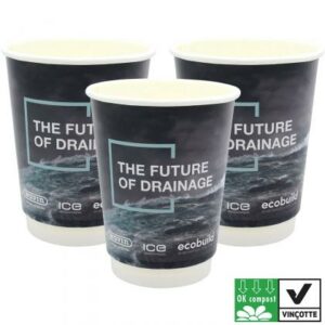 Compostable Double Wall Paper Cup - Full Colour (12oz/330ml)