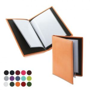 A5 Information, Wine List or Menu Holder with eight clear pages.