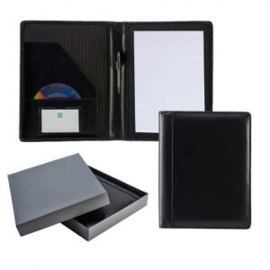 Ascot Leather A4 Deluxe Folder With Strap And Calculator