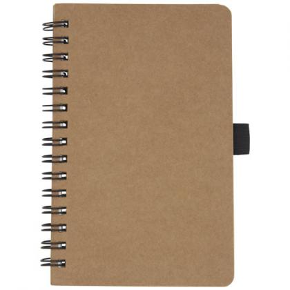 COBBLE A6 WIRE-O RECYCLED CARDBOARD NOTEBOOK WITH STONE PAPER