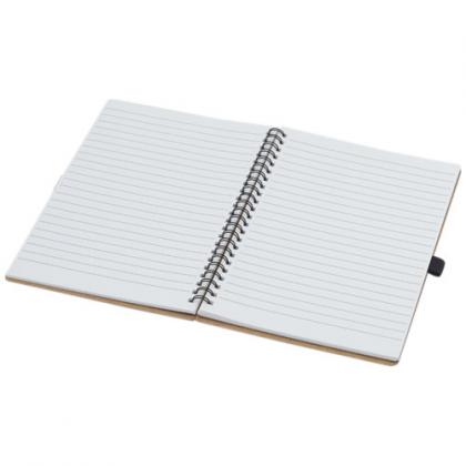COBBLE A5 WIRE-O RECYCLED CARDBOARD NOTEBOOK WITH STONE PAPER