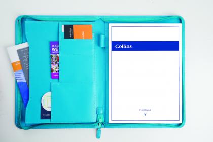 COLLINS CONFERENCE FOLDER WITH ZIP