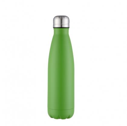 Oasis green powder coated stainless steel, thermal insulated bottle - 500ml