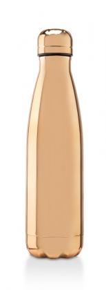 Oasis rose gold insulated electroplate thermal, insulated stainless steel bottle - 500ml