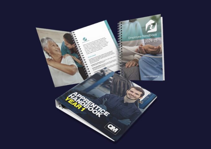 Print-on-demand staff handbooks