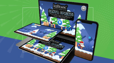 Get into the Christmas spirit with our Santa sprint game!